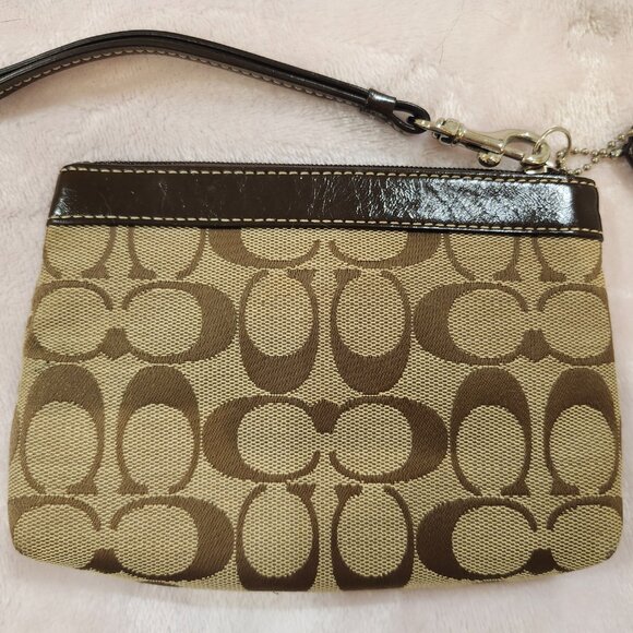 Brown Coach Wristlet - Picture 3 of 5